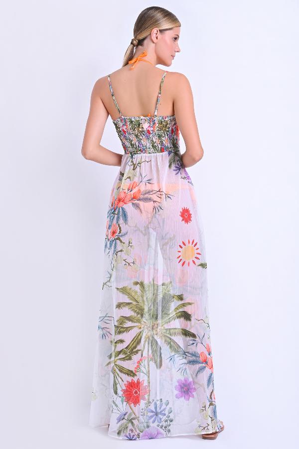 VESTIDO SAIDA DE PLAYA CON METAL CS