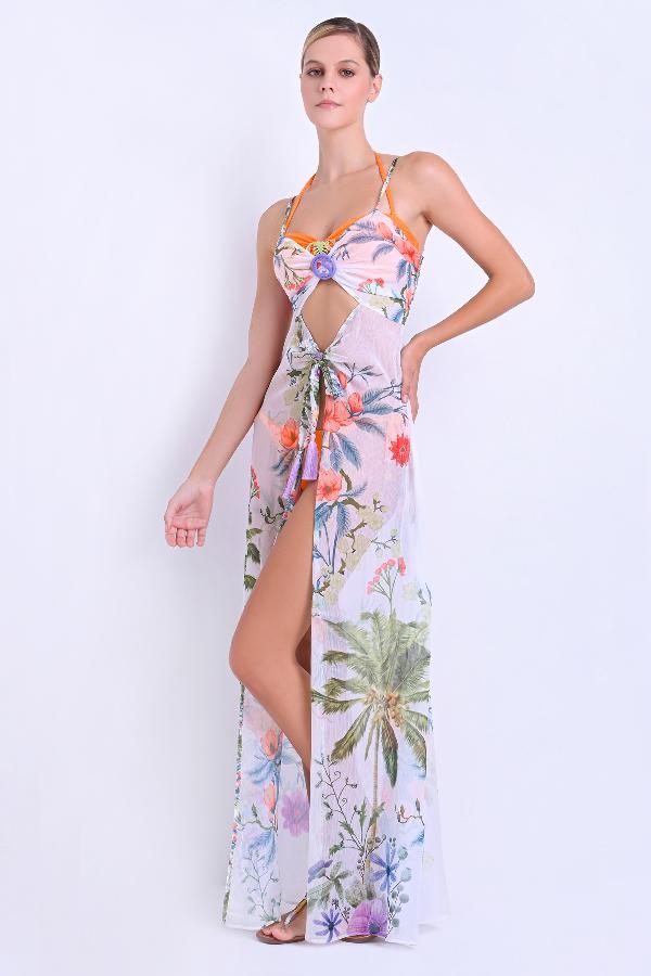 VESTIDO SAIDA DE PLAYA CON METAL CS