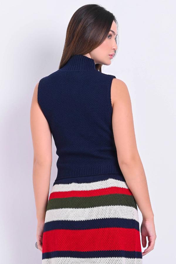 BLUSA CUELLO ALTO MANGA CERO
