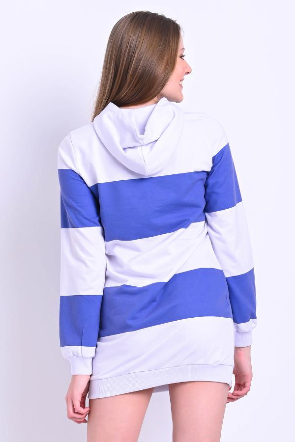 BLUSA LARGA CON CAPUCHA