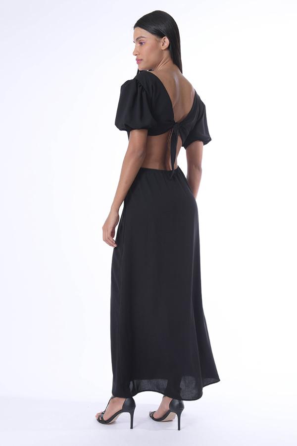 VESTIDO LARGO CON ABERTURA