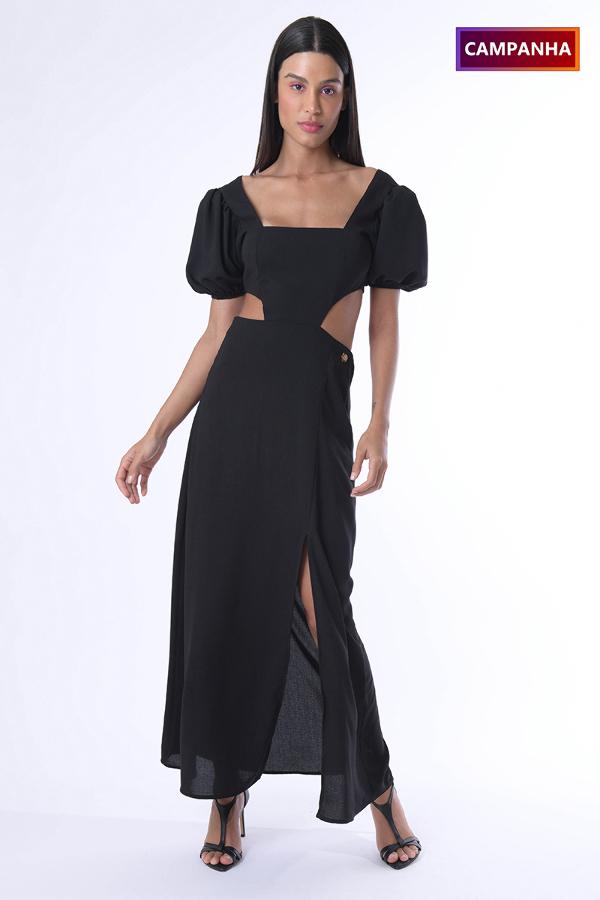 VESTIDO LARGO CON ABERTURA