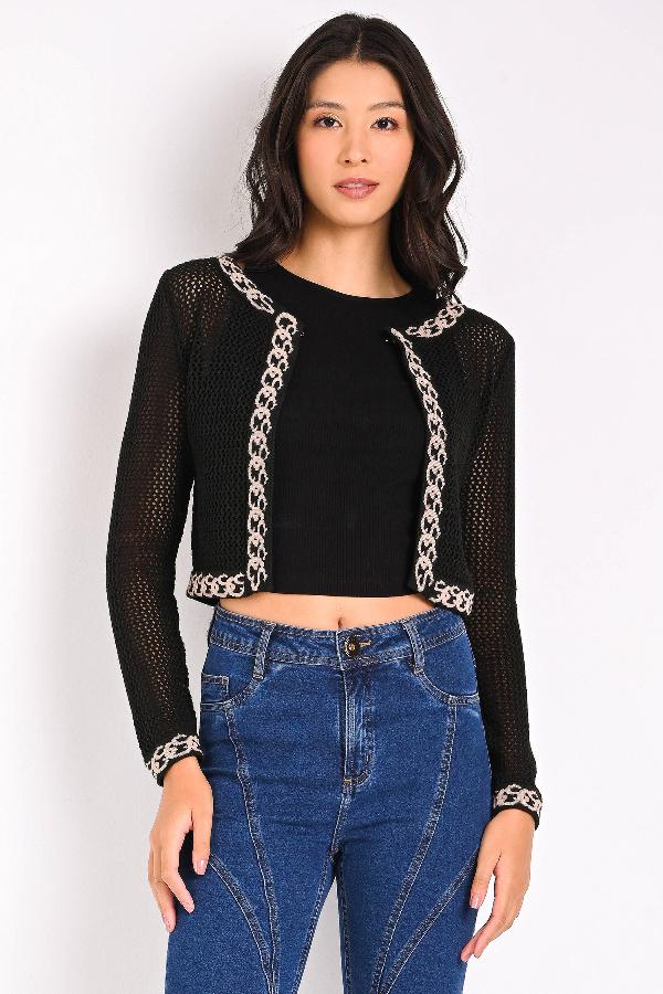 CASACO PUNTO CROCHET