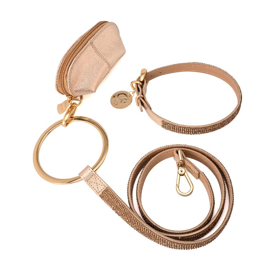 CONJUNTO COLLAR/BOLSO/CORREA