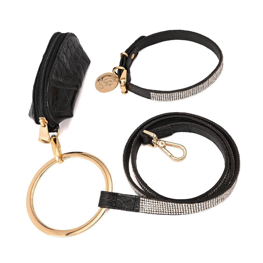 CONJUNTO COLLAR/BOLSO/CORREA