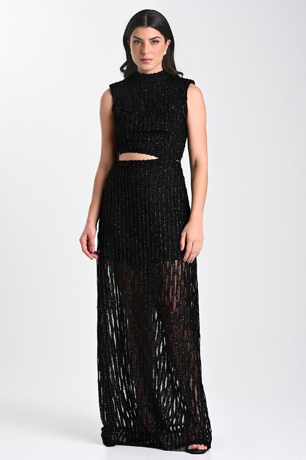 VESTIDO NEGRO DE TULE
