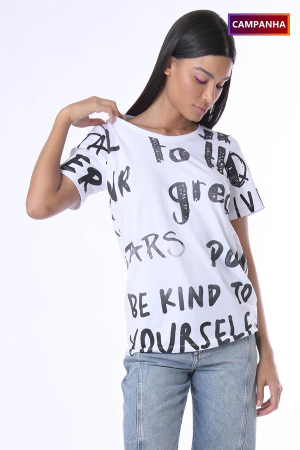 T-SHIRT BASICA LETTERING