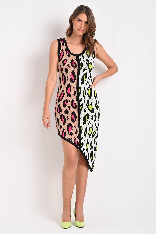VESTIDO SELVAGEM ASIMETRICO