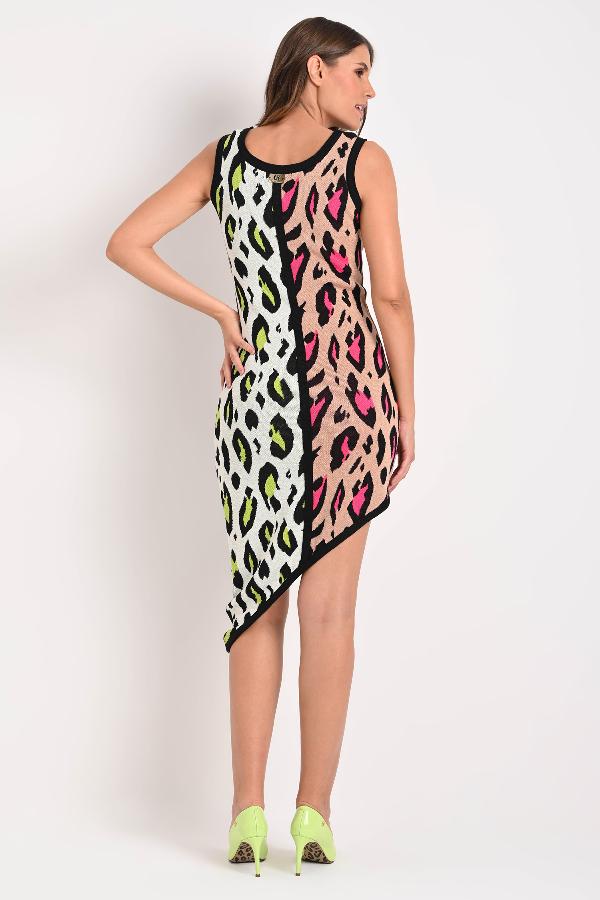 VESTIDO SELVAGEM ASIMETRICO